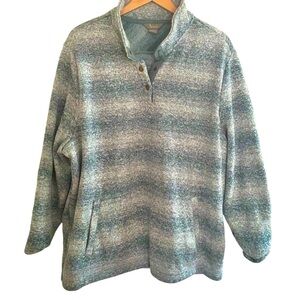 Natural Reflections Ombre Long-Sleeve Fleece Sweater